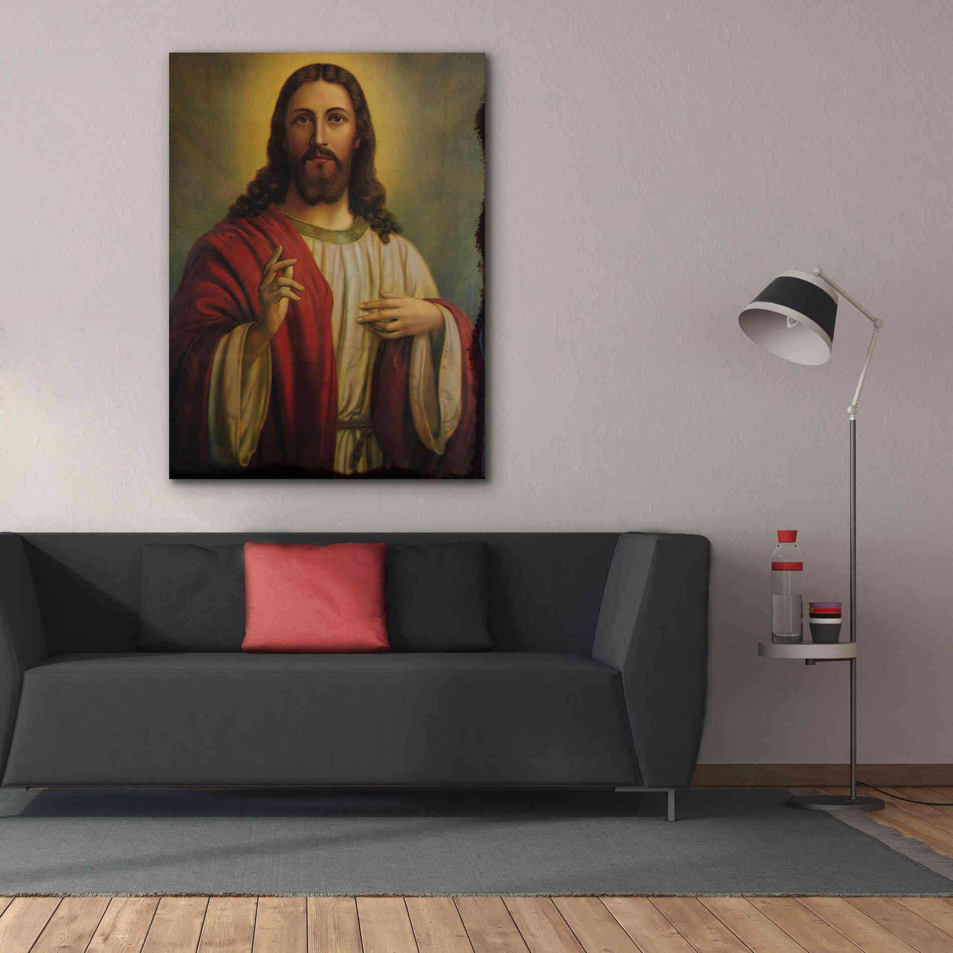 'Jesus' by Epic Portfolio, Giclee Canvas Wall Art,40x54