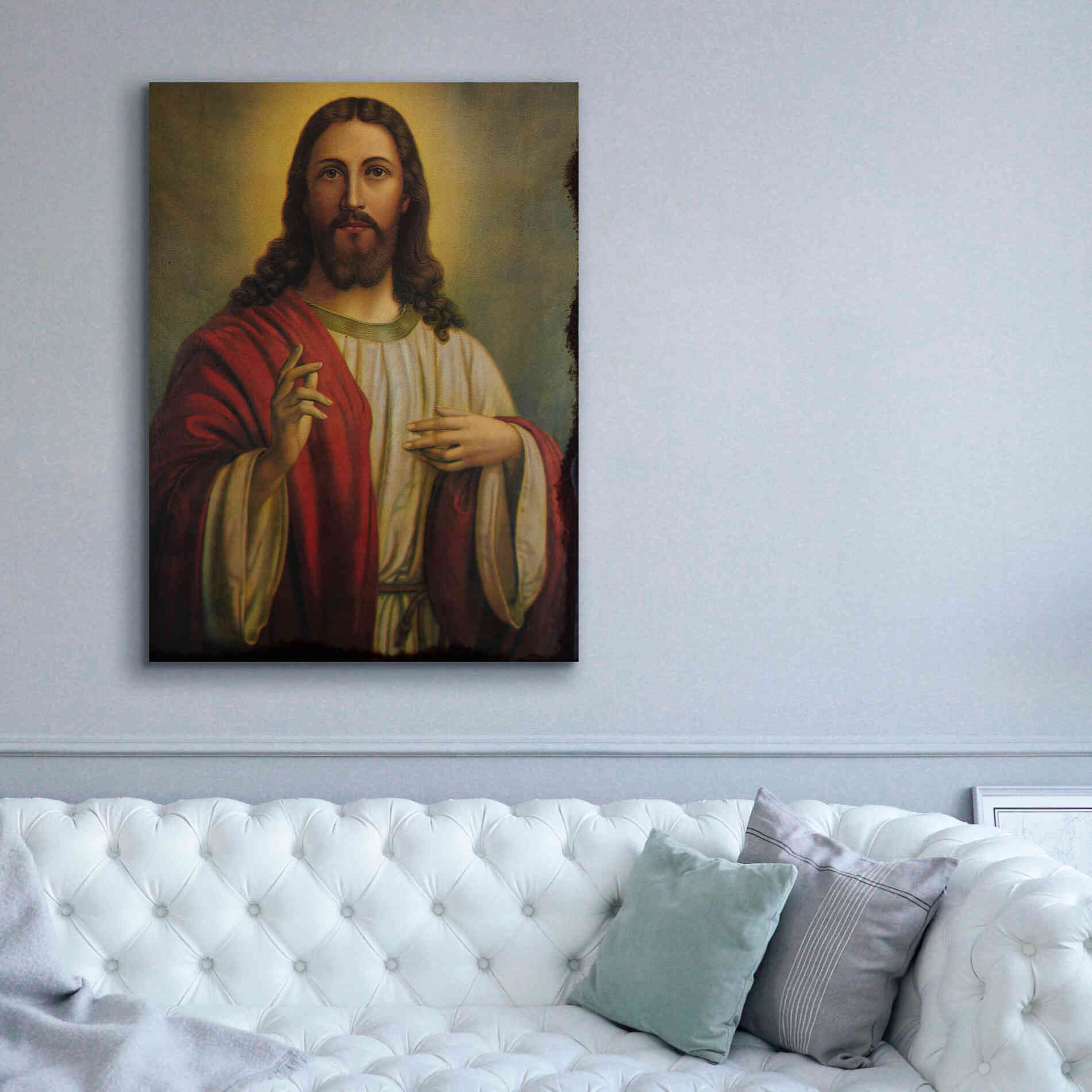 'Jesus' by Epic Portfolio, Giclee Canvas Wall Art,40x54