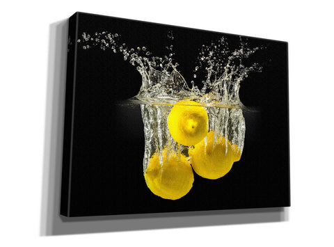 Image of 'Lemon Splash' by Epic Portfolio, Giclee Canvas Wall Art