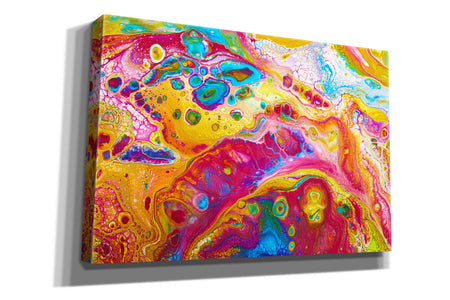 'Liquid Pour Yellow' by Epic Portfolio, Giclee Canvas Wall Art