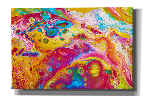Image of 'Liquid Pour Yellow' by Epic Portfolio, Giclee Canvas Wall Art