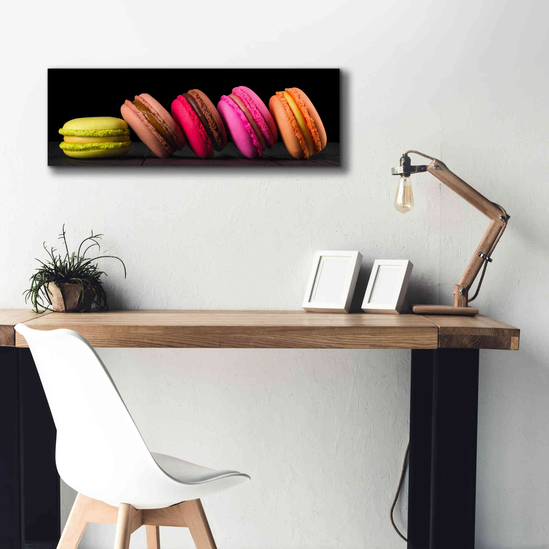 'Mama's Kitchen - Macroon' by Epic Portfolio, Giclee Canvas Wall Art,36x12