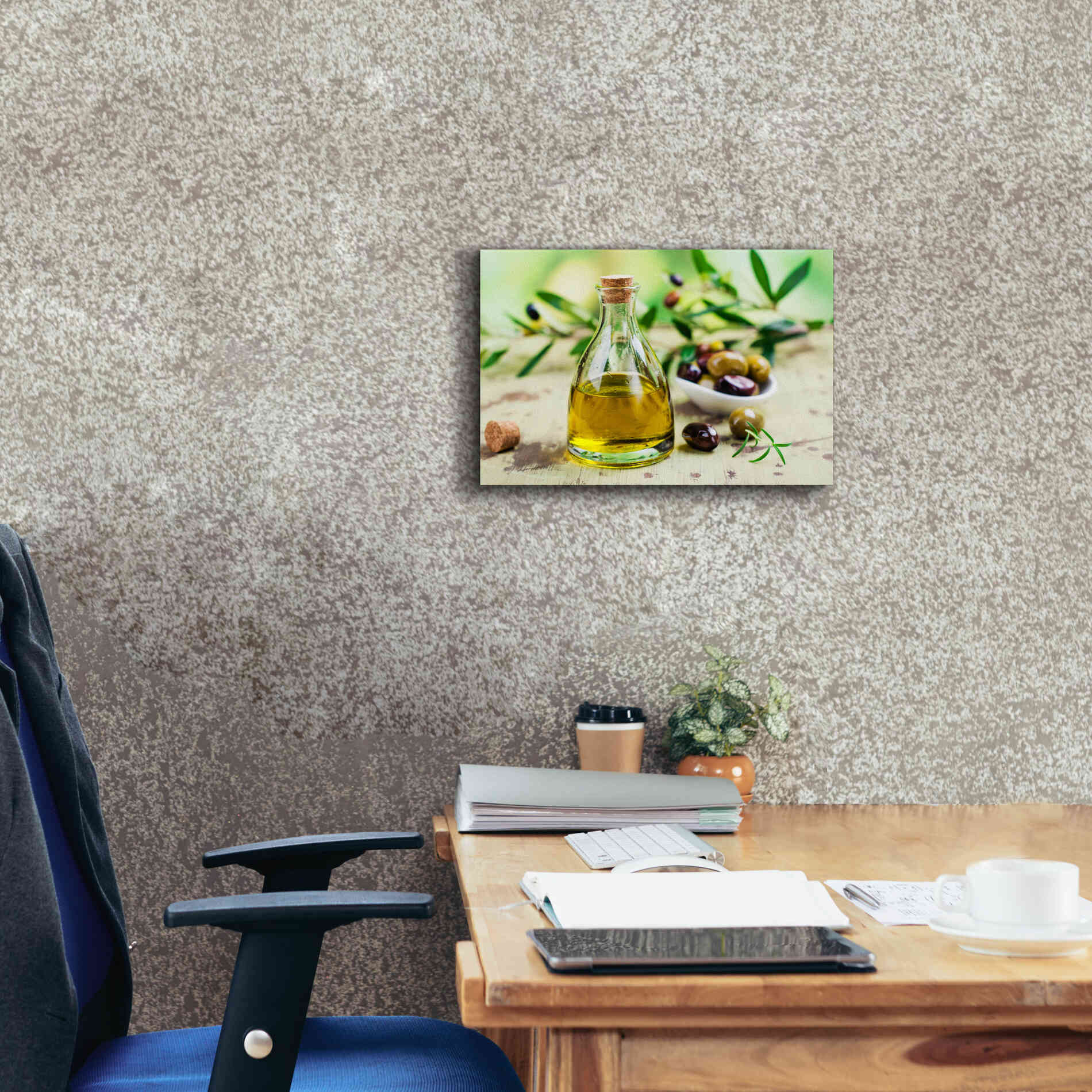 'Mama's Kitchen - Olive Oil' by Epic Portfolio, Giclee Canvas Wall Art,18x12