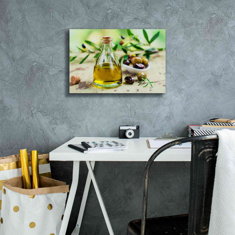 Image of 'Mama's Kitchen - Olive Oil' by Epic Portfolio, Giclee Canvas Wall Art,18x12