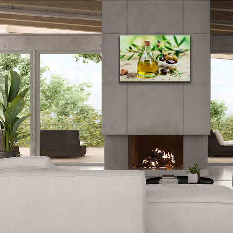 Image of 'Mama's Kitchen - Olive Oil' by Epic Portfolio, Giclee Canvas Wall Art,40x26