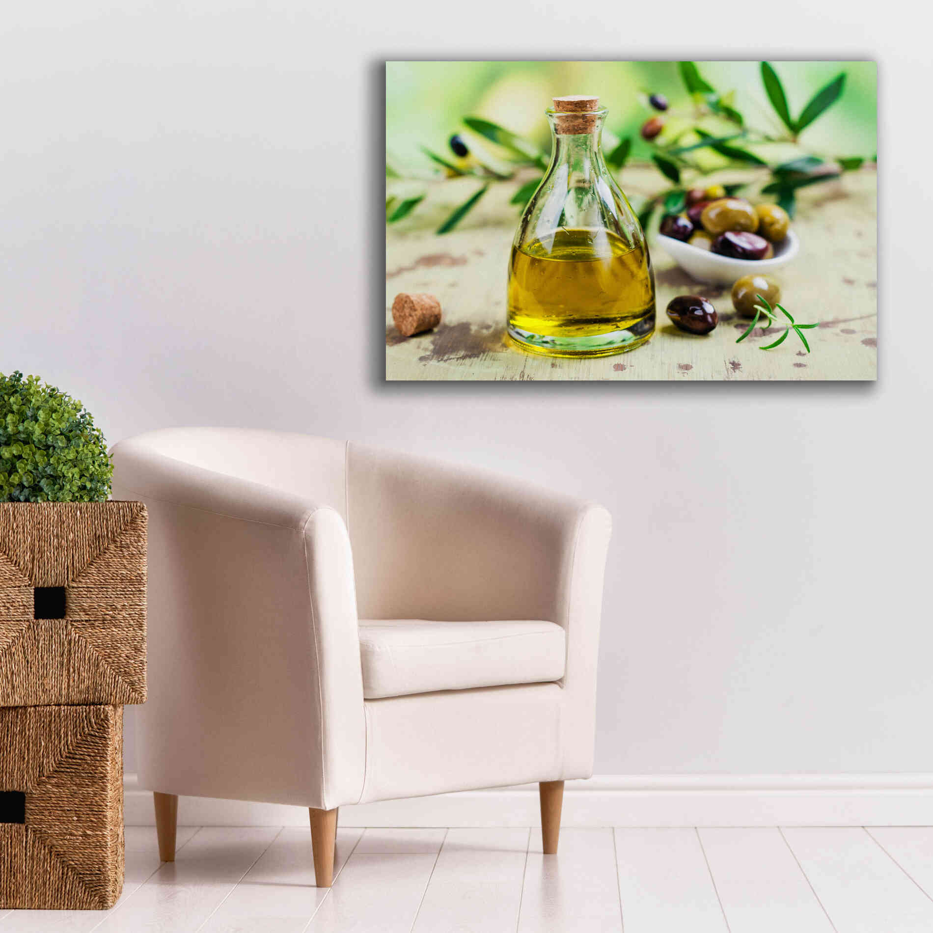 'Mama's Kitchen - Olive Oil' by Epic Portfolio, Giclee Canvas Wall Art,40x26