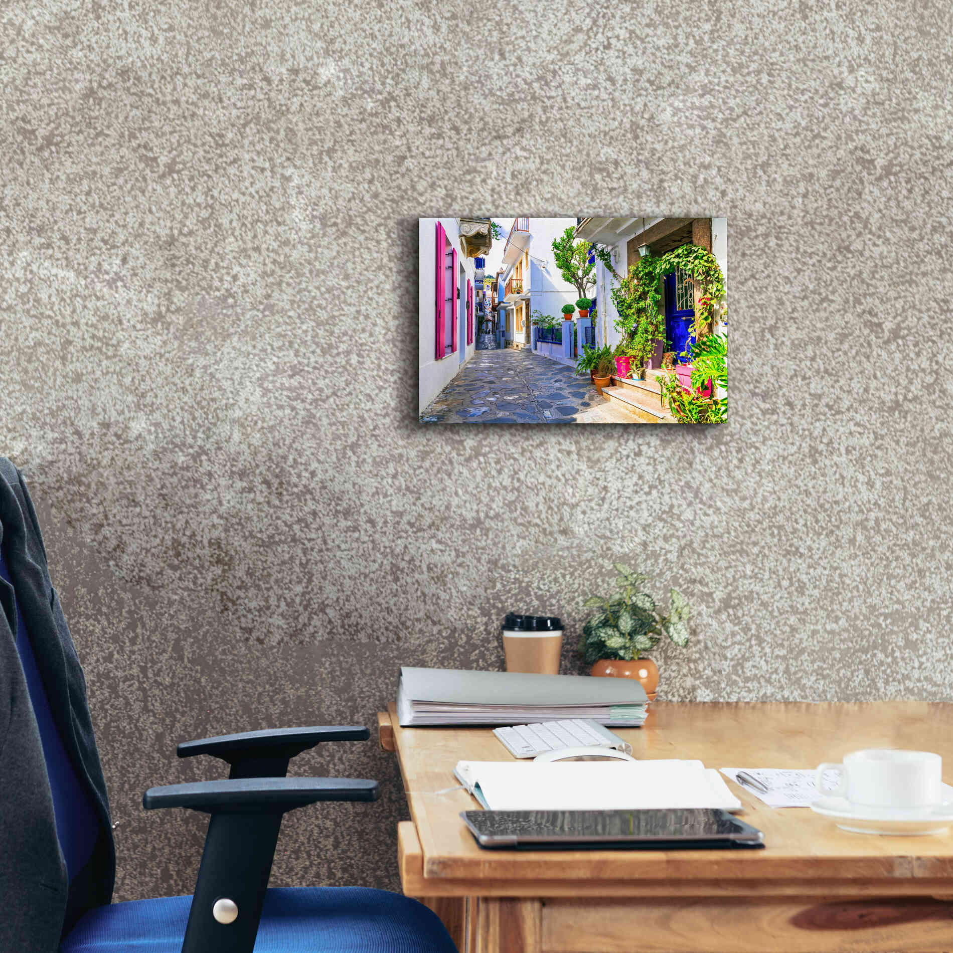 'Moroccan Alley ' by Epic Portfolio, Giclee Canvas Wall Art,18x12