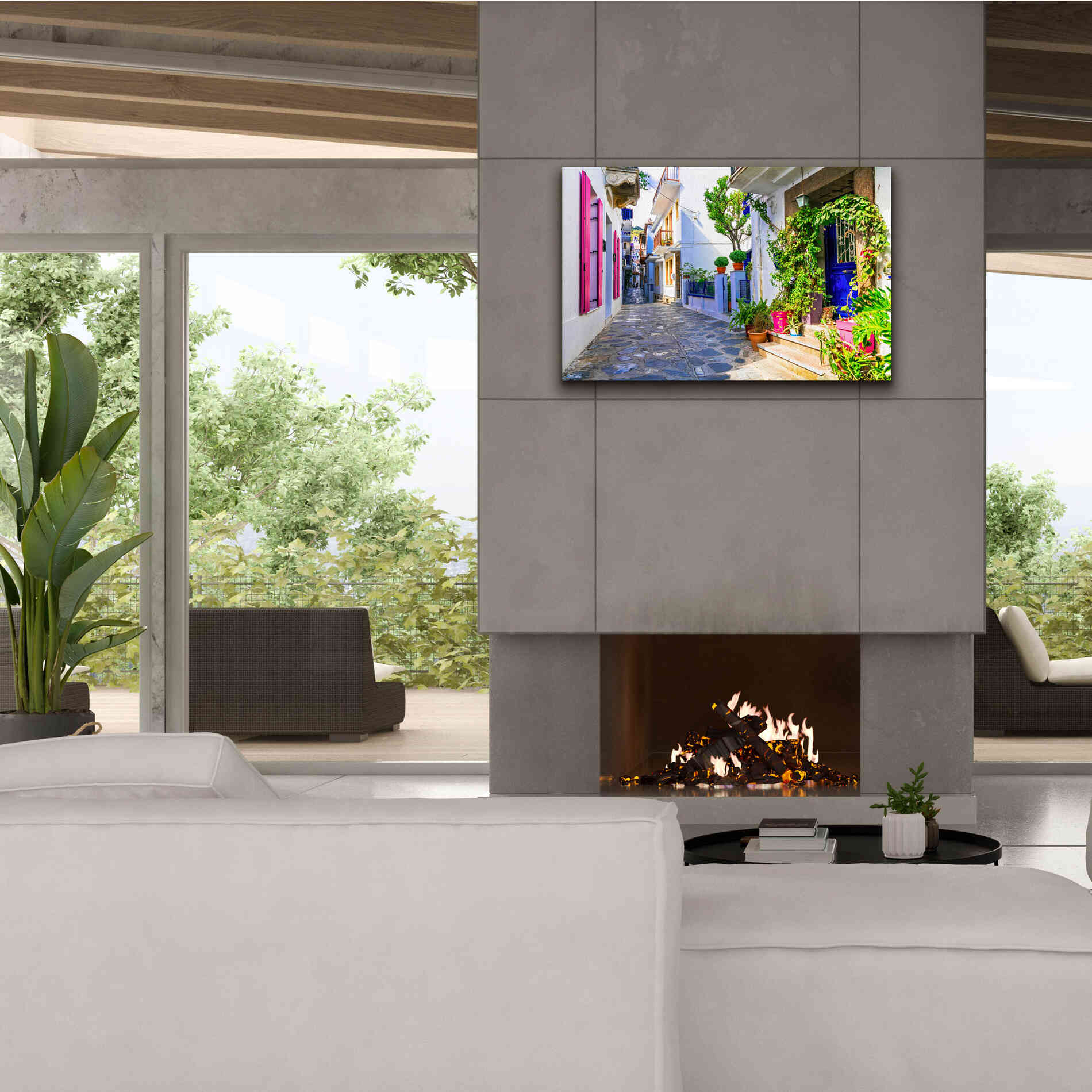 'Moroccan Alley ' by Epic Portfolio, Giclee Canvas Wall Art,40x26