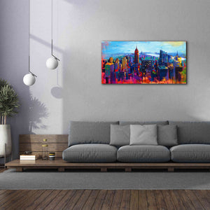 'New York Color' by Epic Portfolio, Giclee Canvas Wall Art,60x30