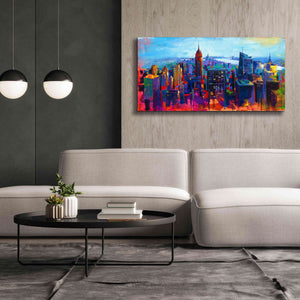 'New York Color' by Epic Portfolio, Giclee Canvas Wall Art,60x30