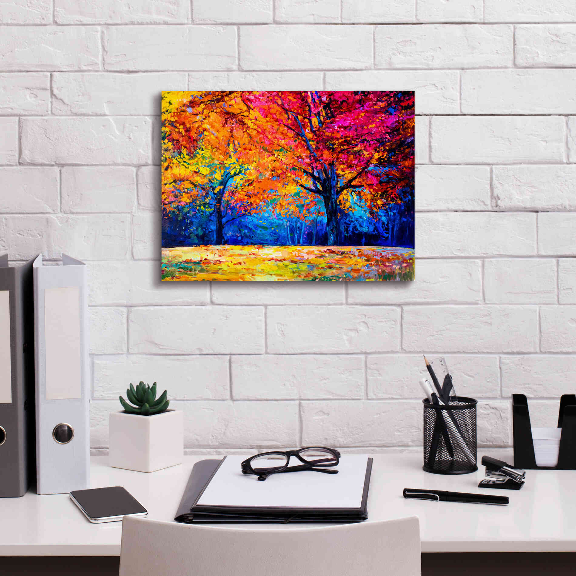 'October' by Epic Portfolio, Giclee Canvas Wall Art,16x12