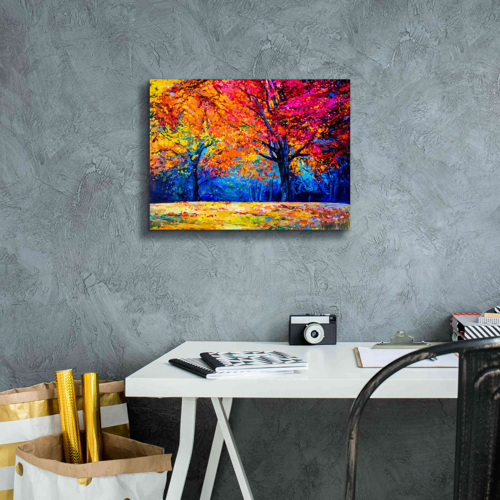 'October' by Epic Portfolio, Giclee Canvas Wall Art,16x12