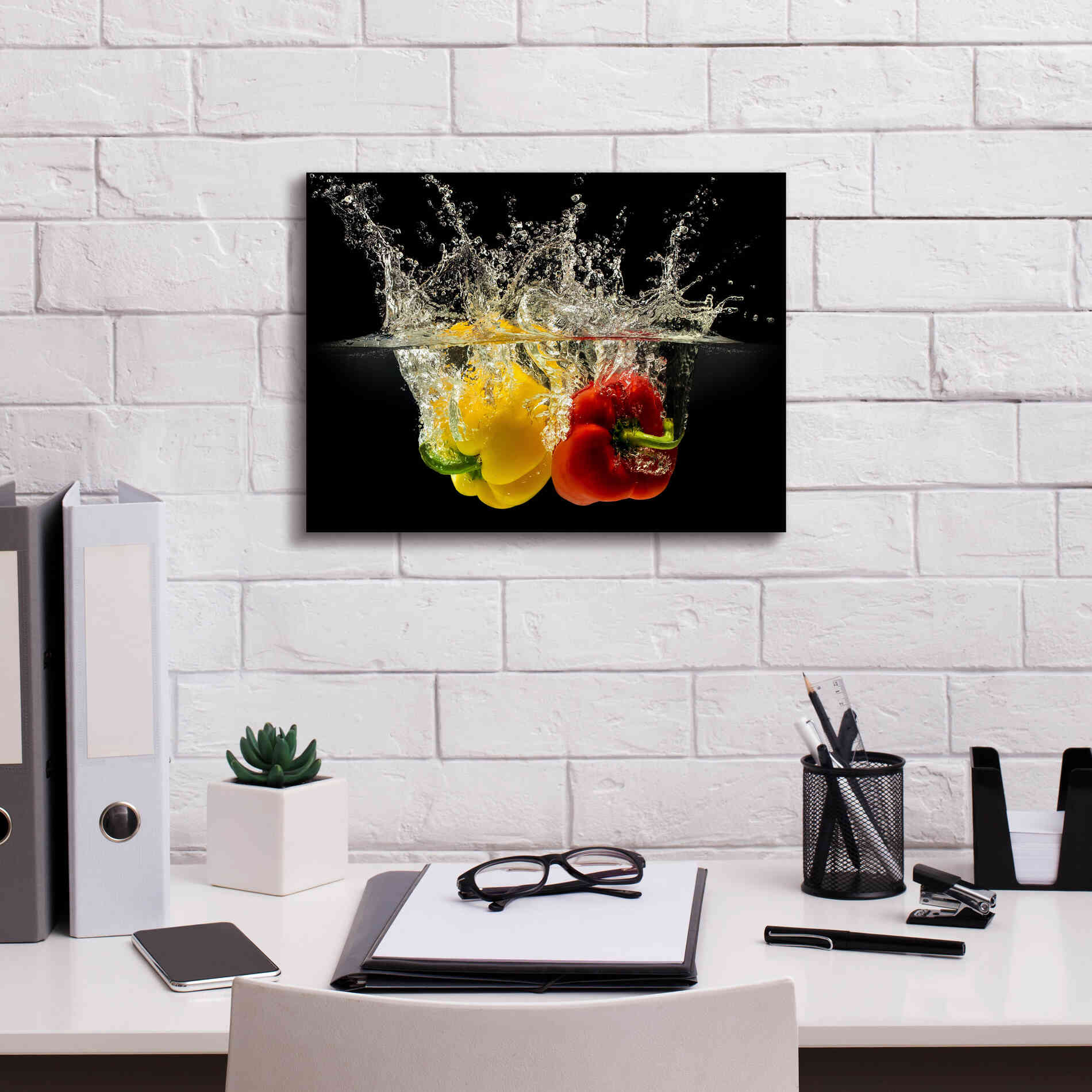 'Pepper Splash' by Epic Portfolio, Giclee Canvas Wall Art,16x12