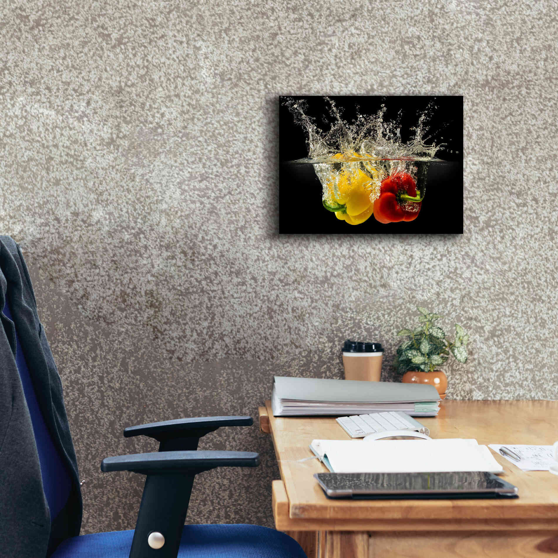 'Pepper Splash' by Epic Portfolio, Giclee Canvas Wall Art,16x12