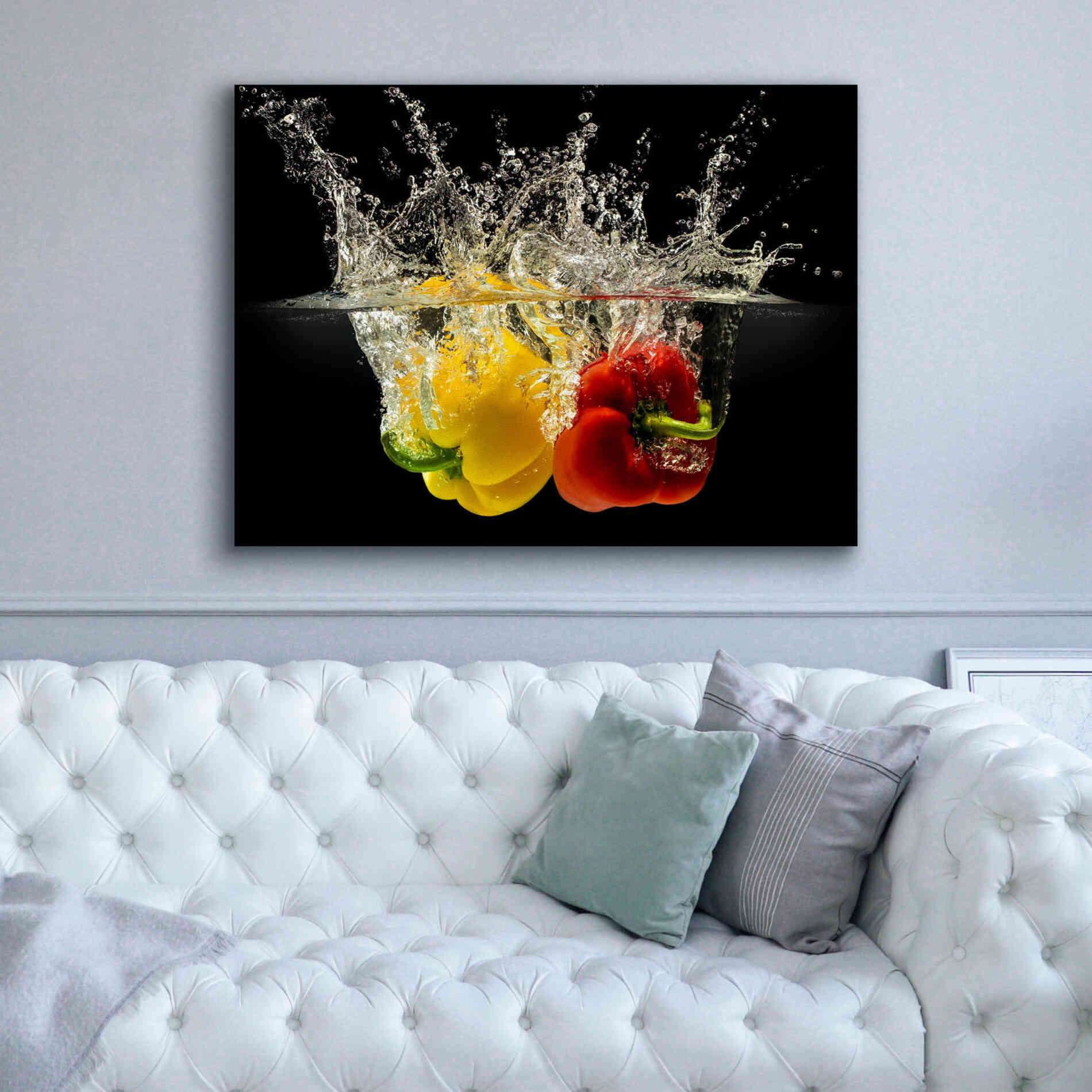 'Pepper Splash' by Epic Portfolio, Giclee Canvas Wall Art,54x40