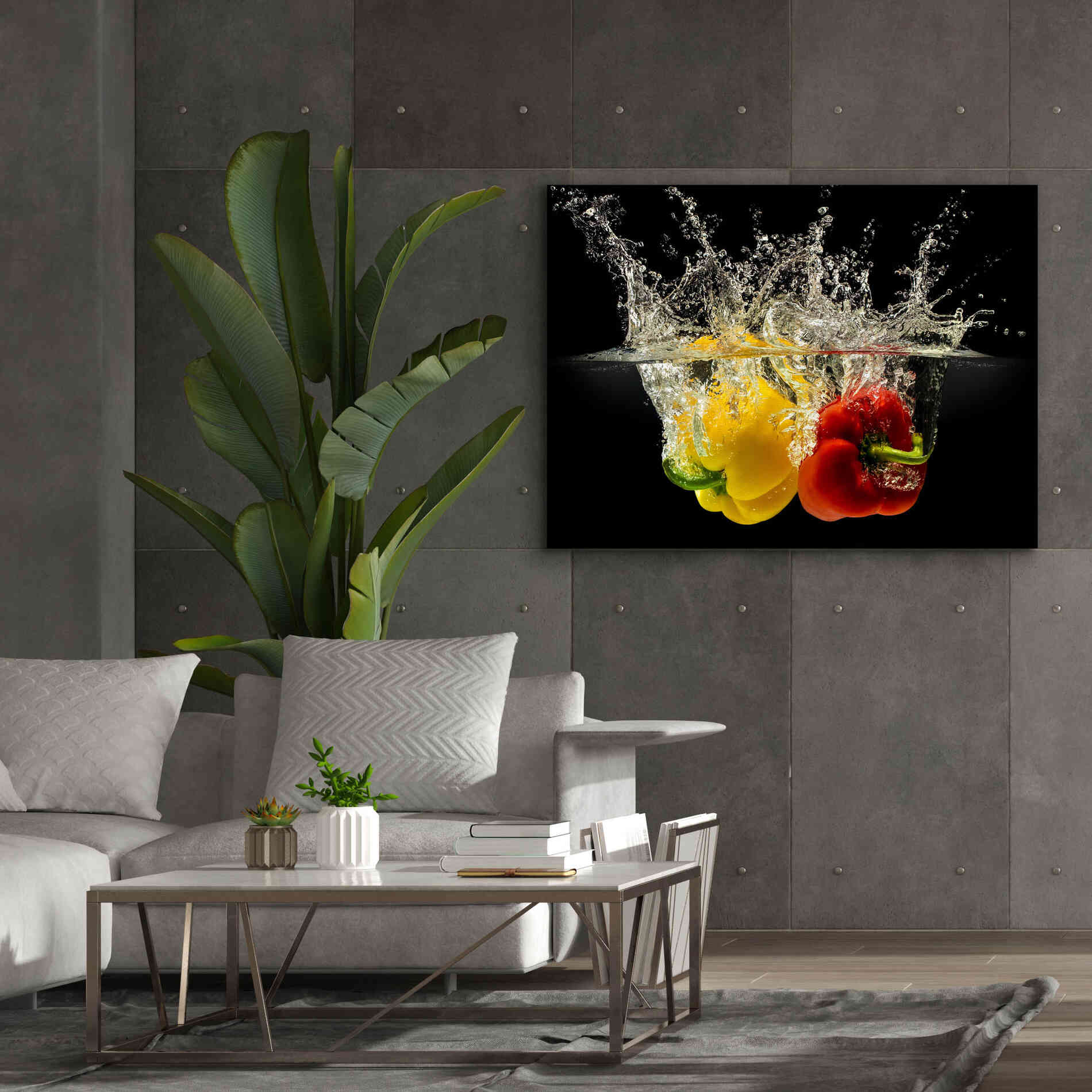 'Pepper Splash' by Epic Portfolio, Giclee Canvas Wall Art,54x40