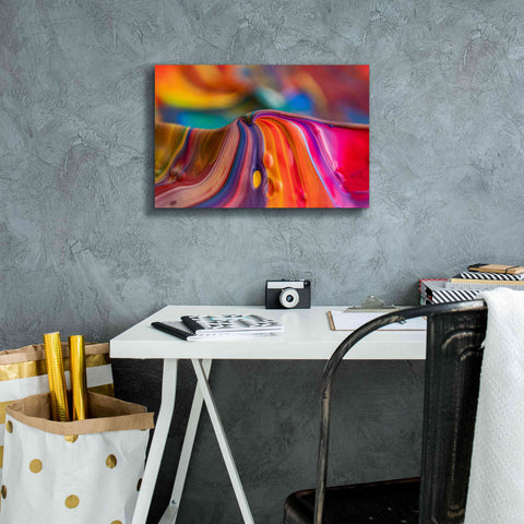 Image of 'Rainbow Lava' by Epic Portfolio, Giclee Canvas Wall Art,18x12