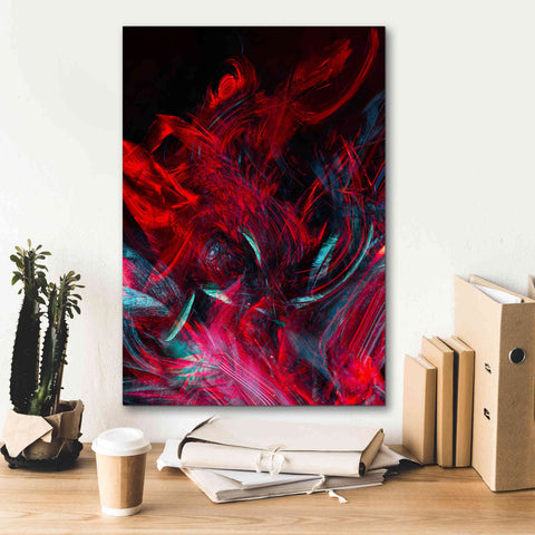 Image of 'Red Inferno' by Epic Portfolio, Giclee Canvas Wall Art,18x26