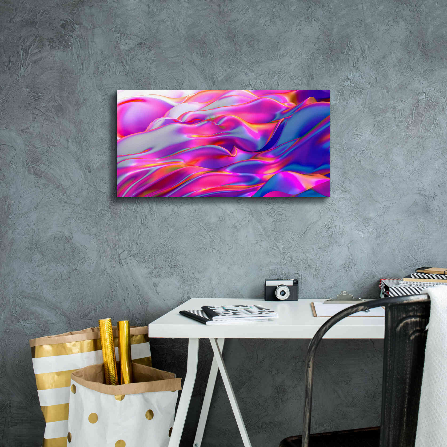 'Silk Dessert' by Epic Portfolio, Giclee Canvas Wall Art,24x12