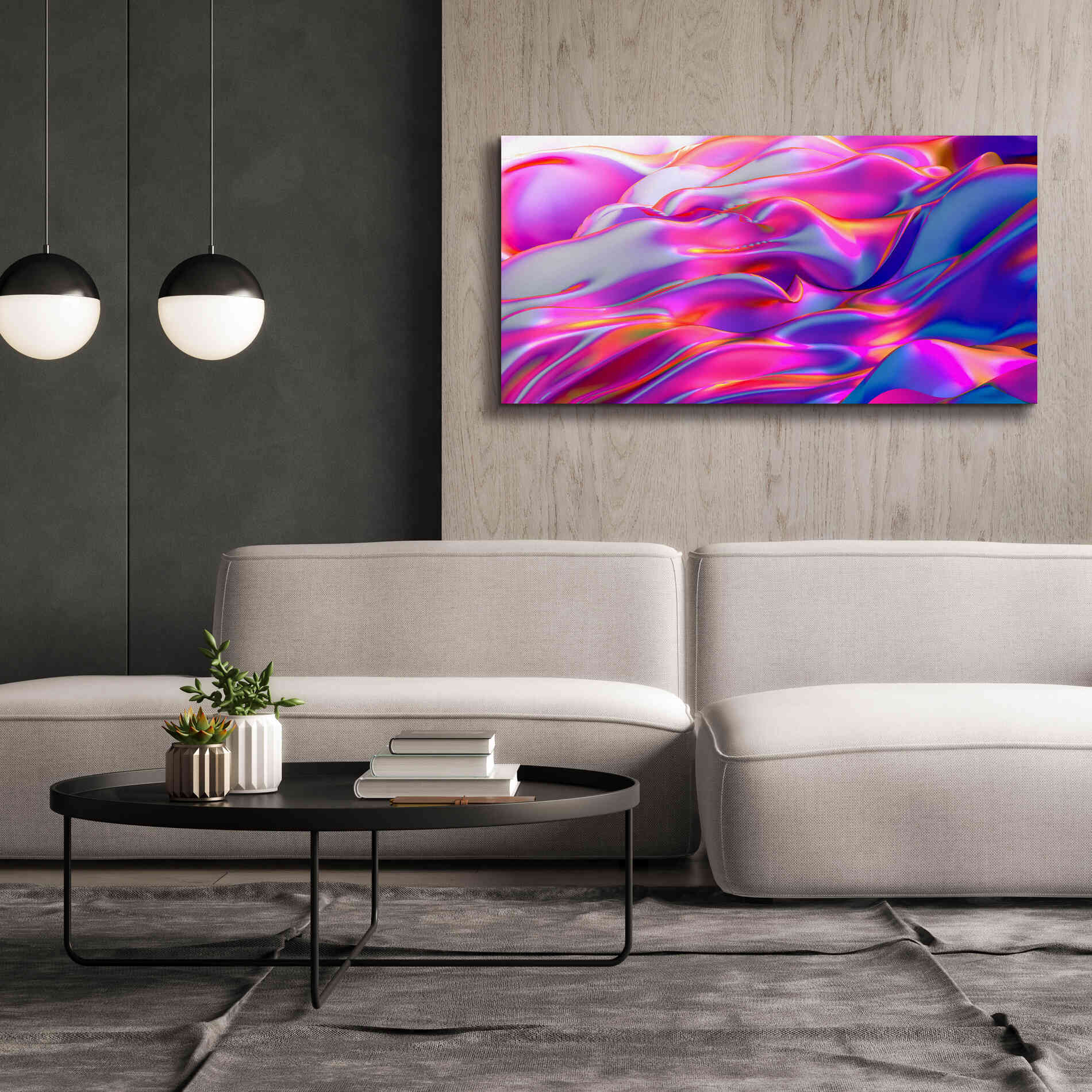 'Silk Dessert' by Epic Portfolio, Giclee Canvas Wall Art,60x30