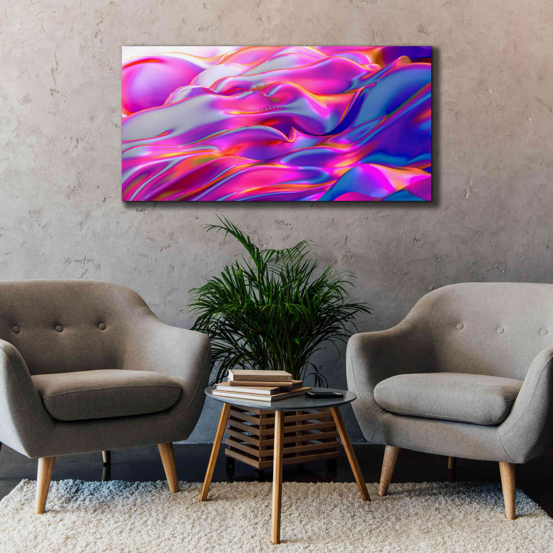 'Silk Dessert' by Epic Portfolio, Giclee Canvas Wall Art,60x30