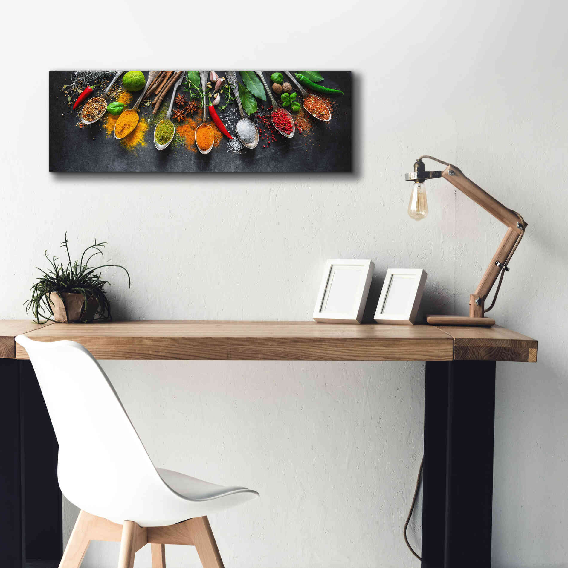 'Spicy World Ii' by Epic Portfolio, Giclee Canvas Wall Art,36x12