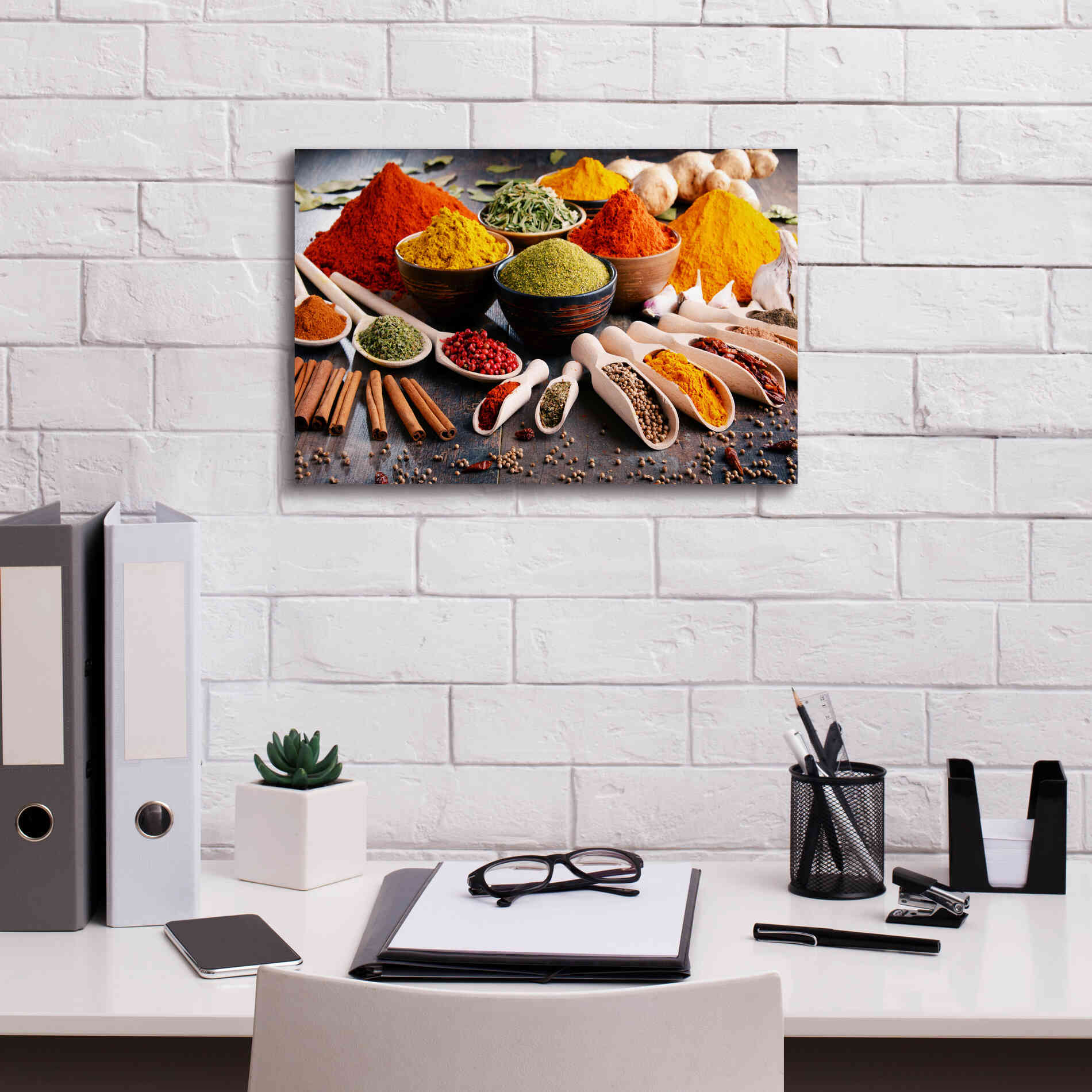 'Spicy World' by Epic Portfolio, Giclee Canvas Wall Art,18x12