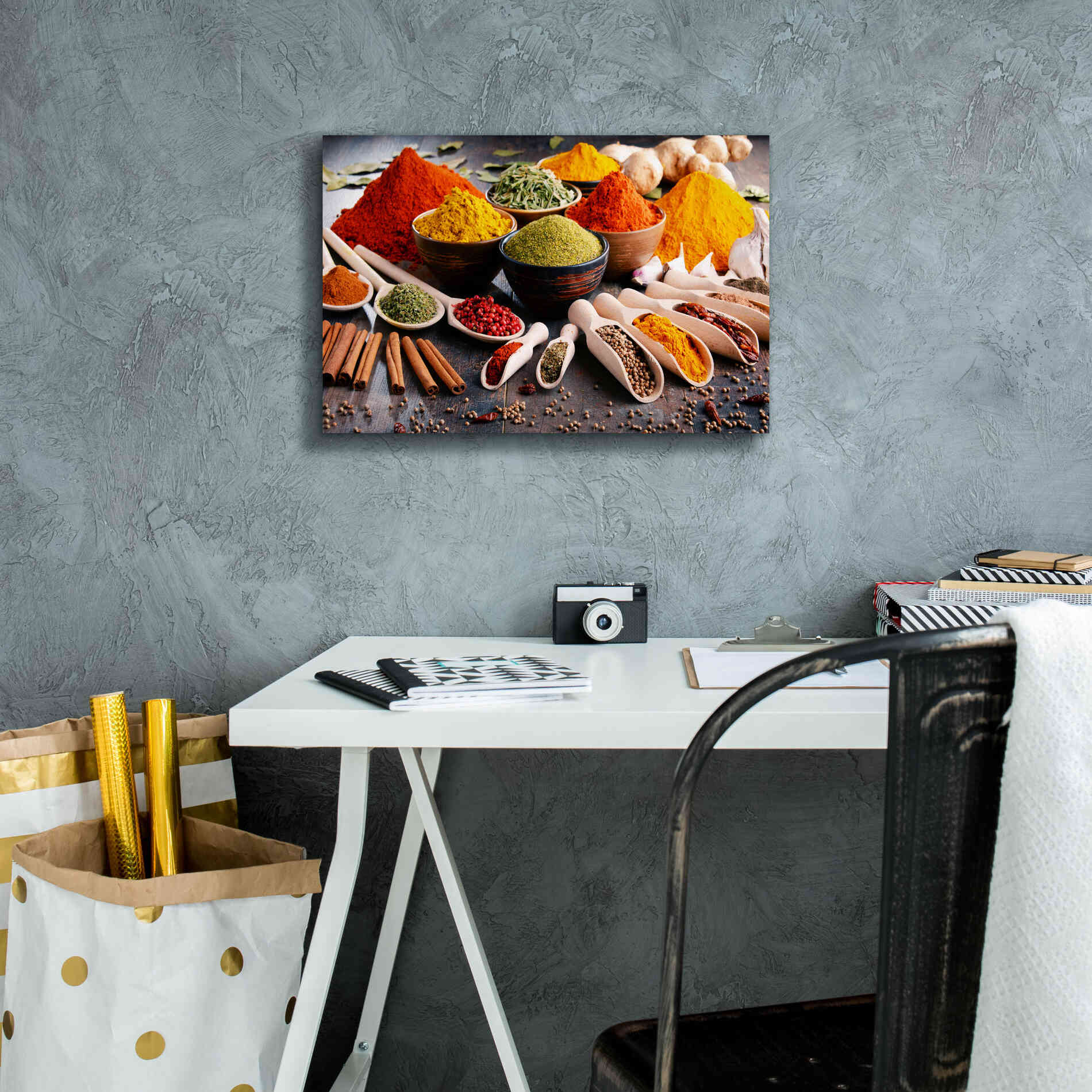 'Spicy World' by Epic Portfolio, Giclee Canvas Wall Art,18x12