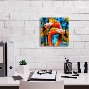 'The Lost Flamingos ' by Epic Portfolio, Giclee Canvas Wall Art,12x12