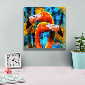 'The Lost Flamingos ' by Epic Portfolio, Giclee Canvas Wall Art,12x12