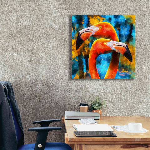 Image of 'The Lost Flamingos ' by Epic Portfolio, Giclee Canvas Wall Art,26x26