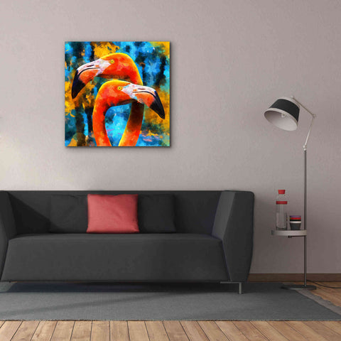 Image of 'The Lost Flamingos ' by Epic Portfolio, Giclee Canvas Wall Art,37x37