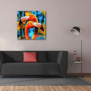 'The Lost Flamingos ' by Epic Portfolio, Giclee Canvas Wall Art,37x37
