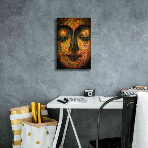 Image of 'Tranquil Budha' by Epic Portfolio, Giclee Canvas Wall Art,12x18