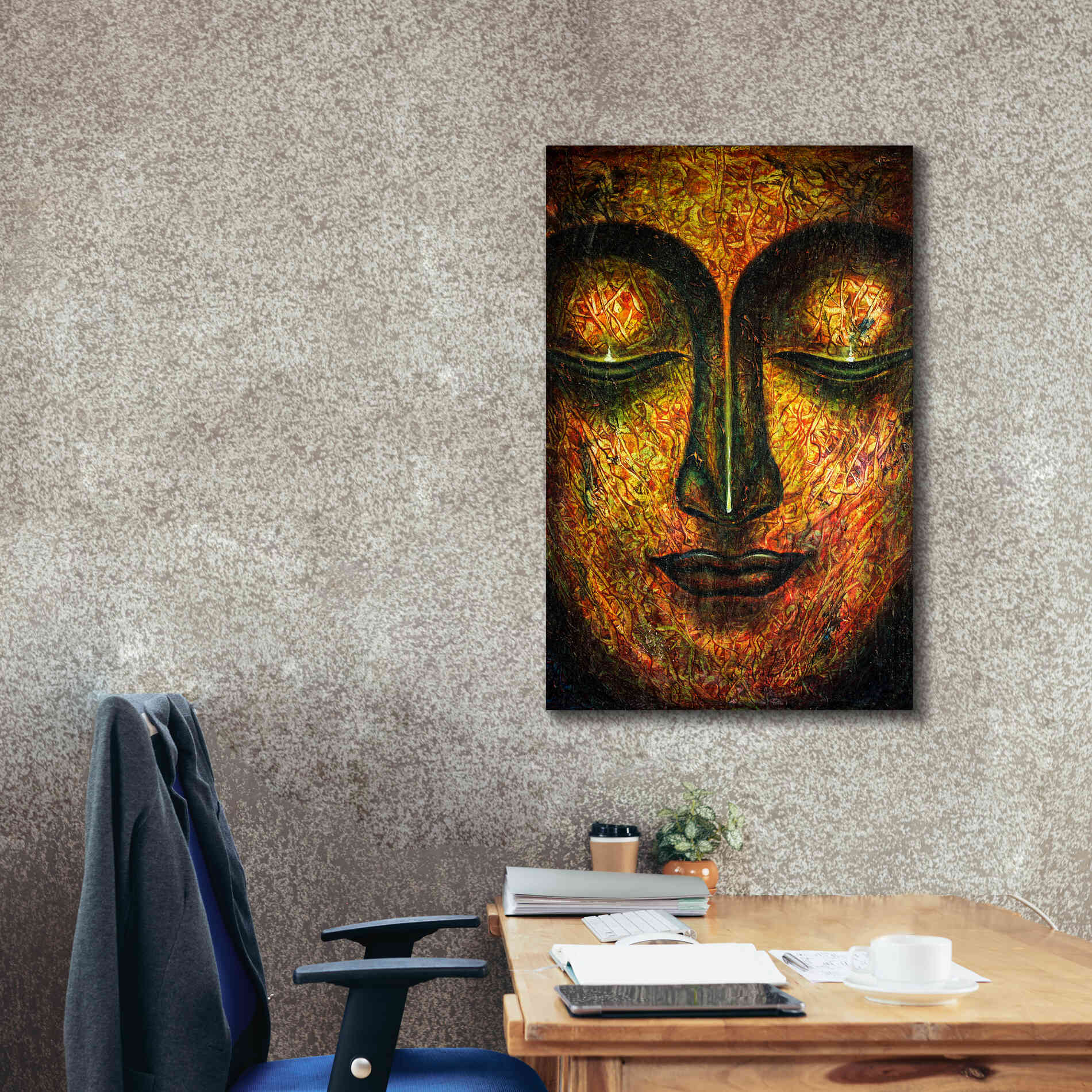 'Tranquil Budha' by Epic Portfolio, Giclee Canvas Wall Art,26x40