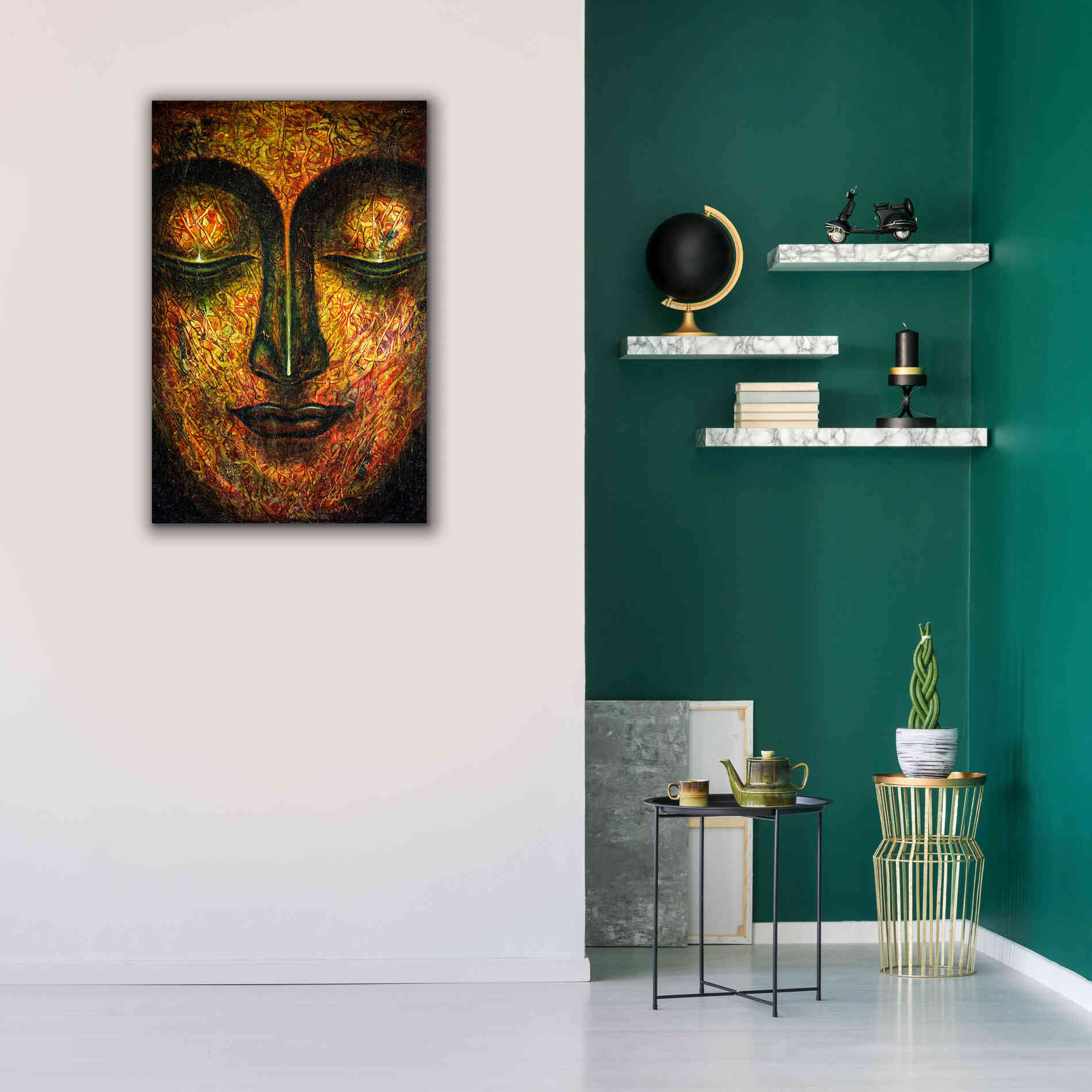 'Tranquil Budha' by Epic Portfolio, Giclee Canvas Wall Art,26x40