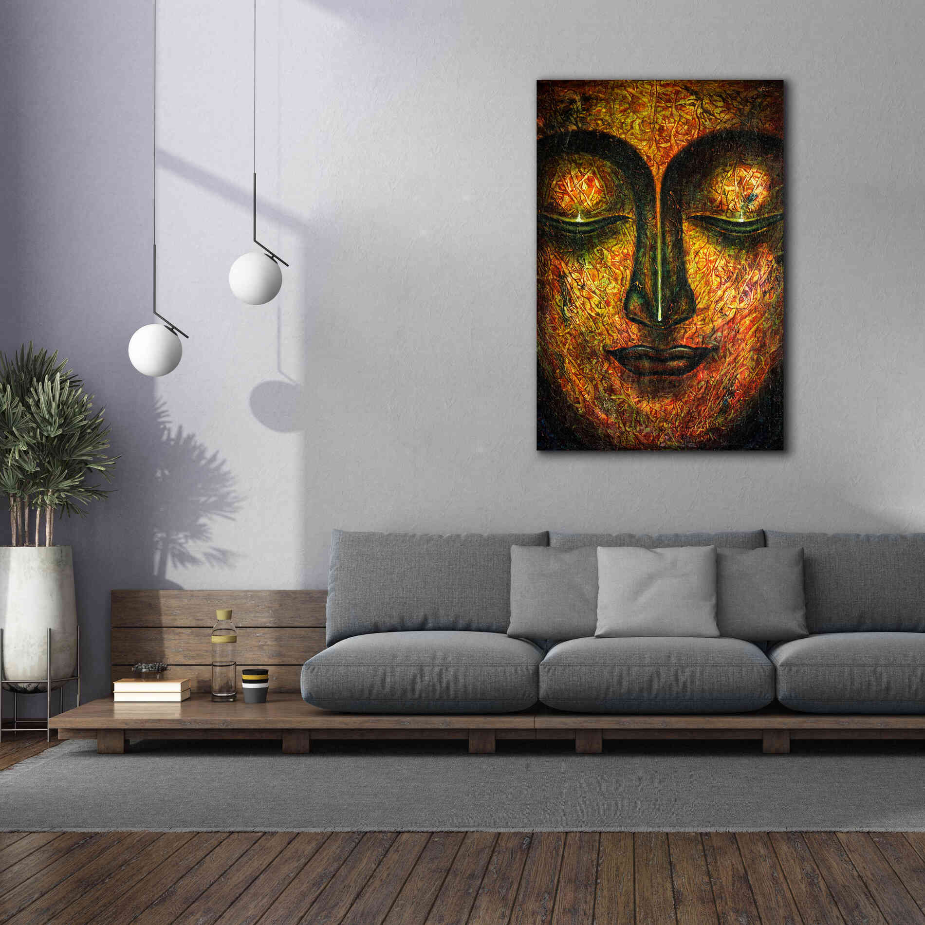 'Tranquil Budha' by Epic Portfolio, Giclee Canvas Wall Art,40x60