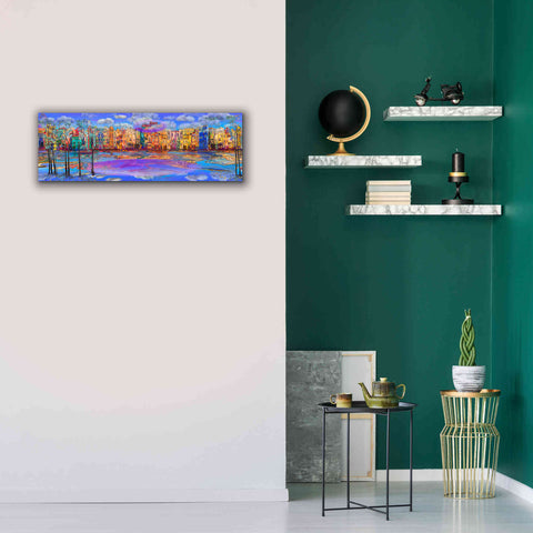 Image of 'Trippy Amsterdam' by Epic Portfolio, Giclee Canvas Wall Art,36x12