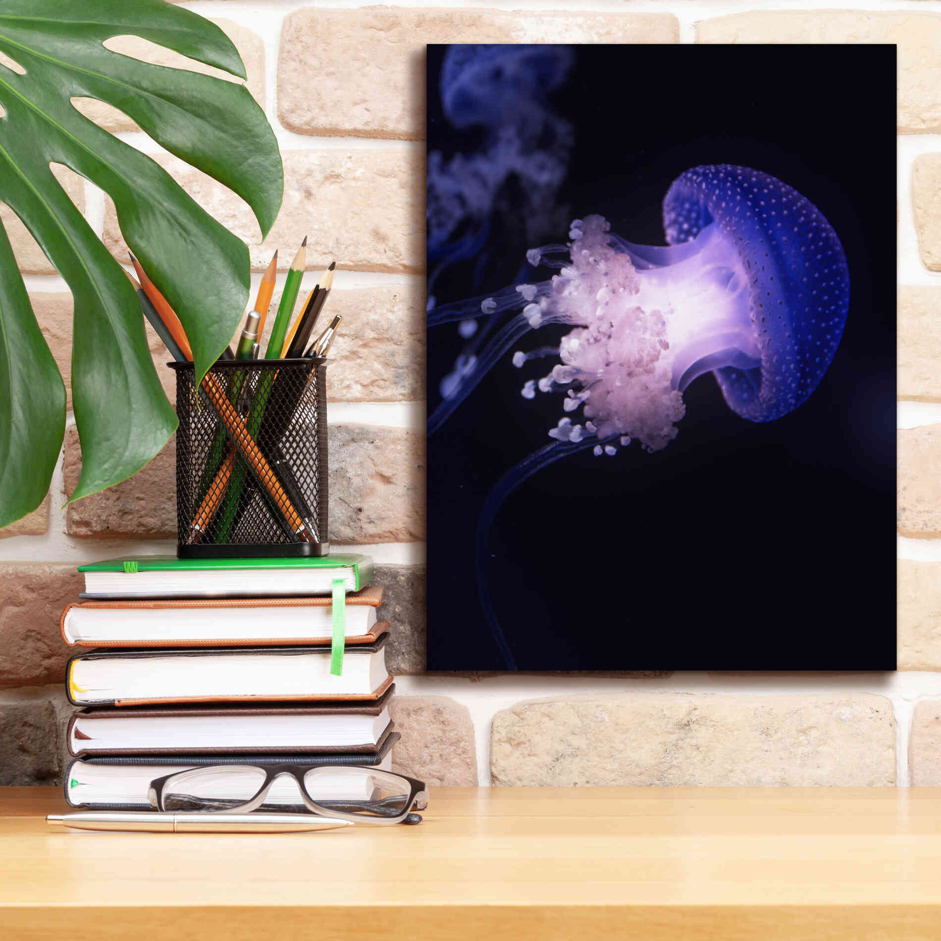 'Underwater Mushroom' by Epic Portfolio, Giclee Canvas Wall Art,12x16