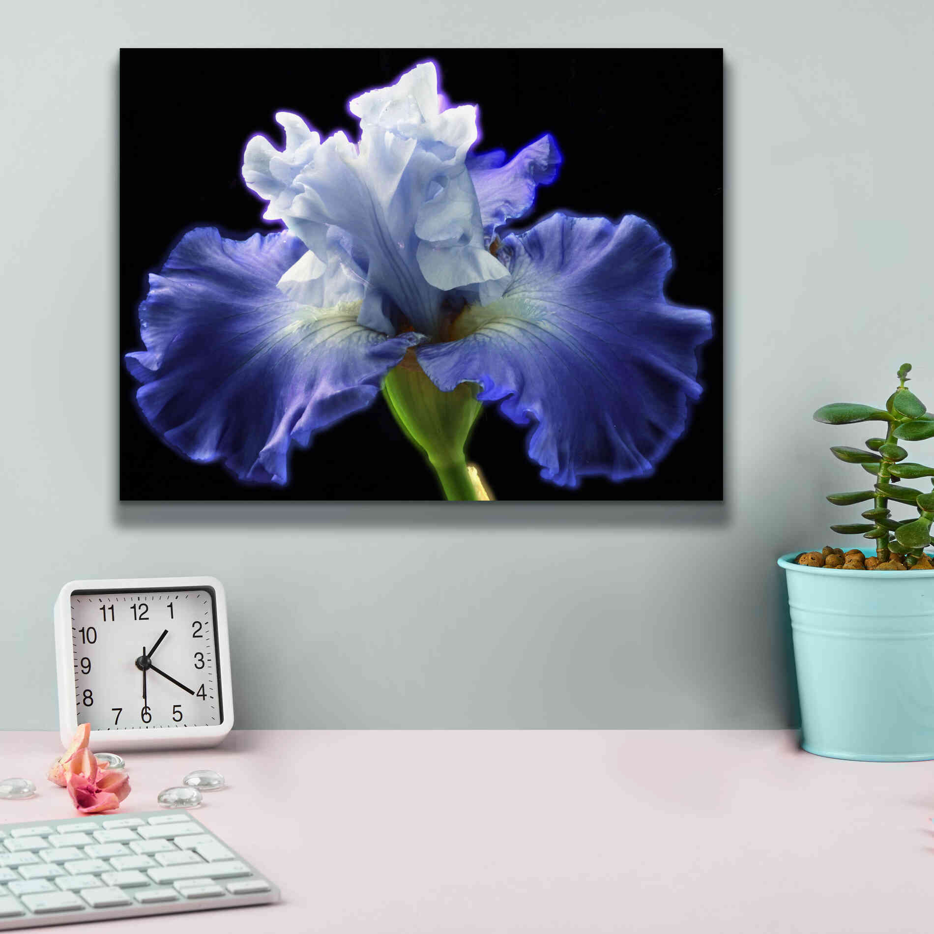 'Violet Blaze ' by Epic Portfolio, Giclee Canvas Wall Art,16x12