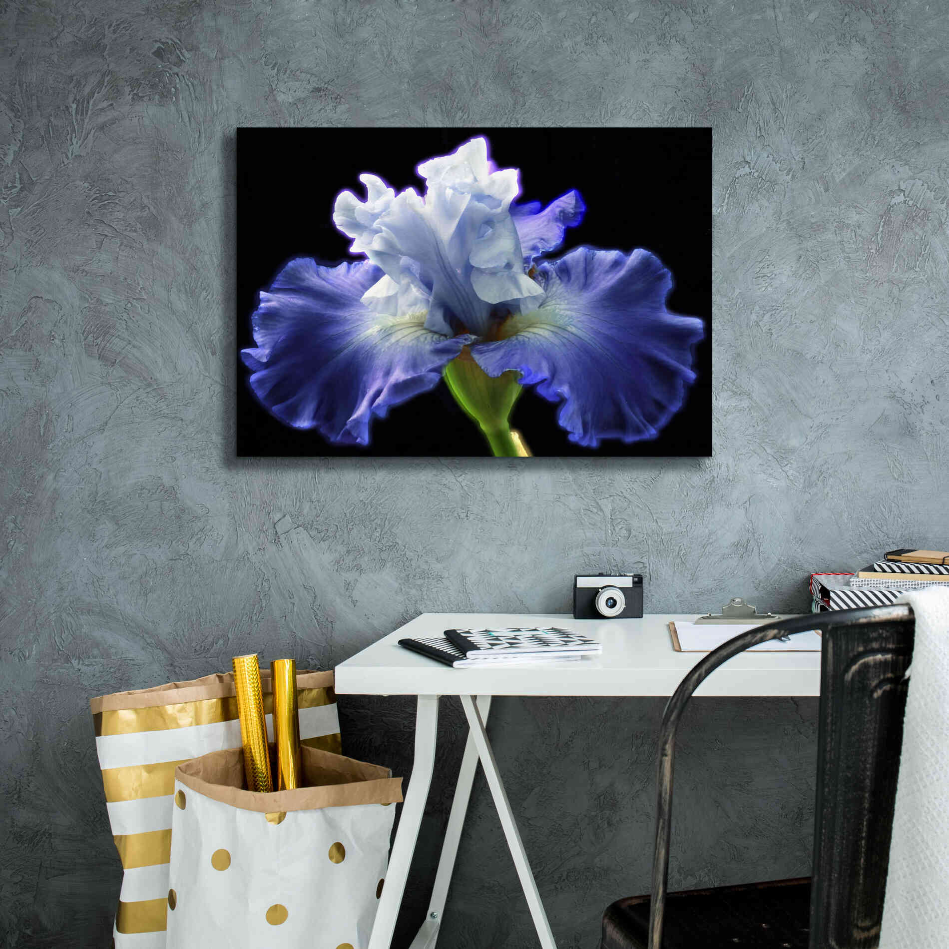 'Violet Blaze ' by Epic Portfolio, Giclee Canvas Wall Art,26x18