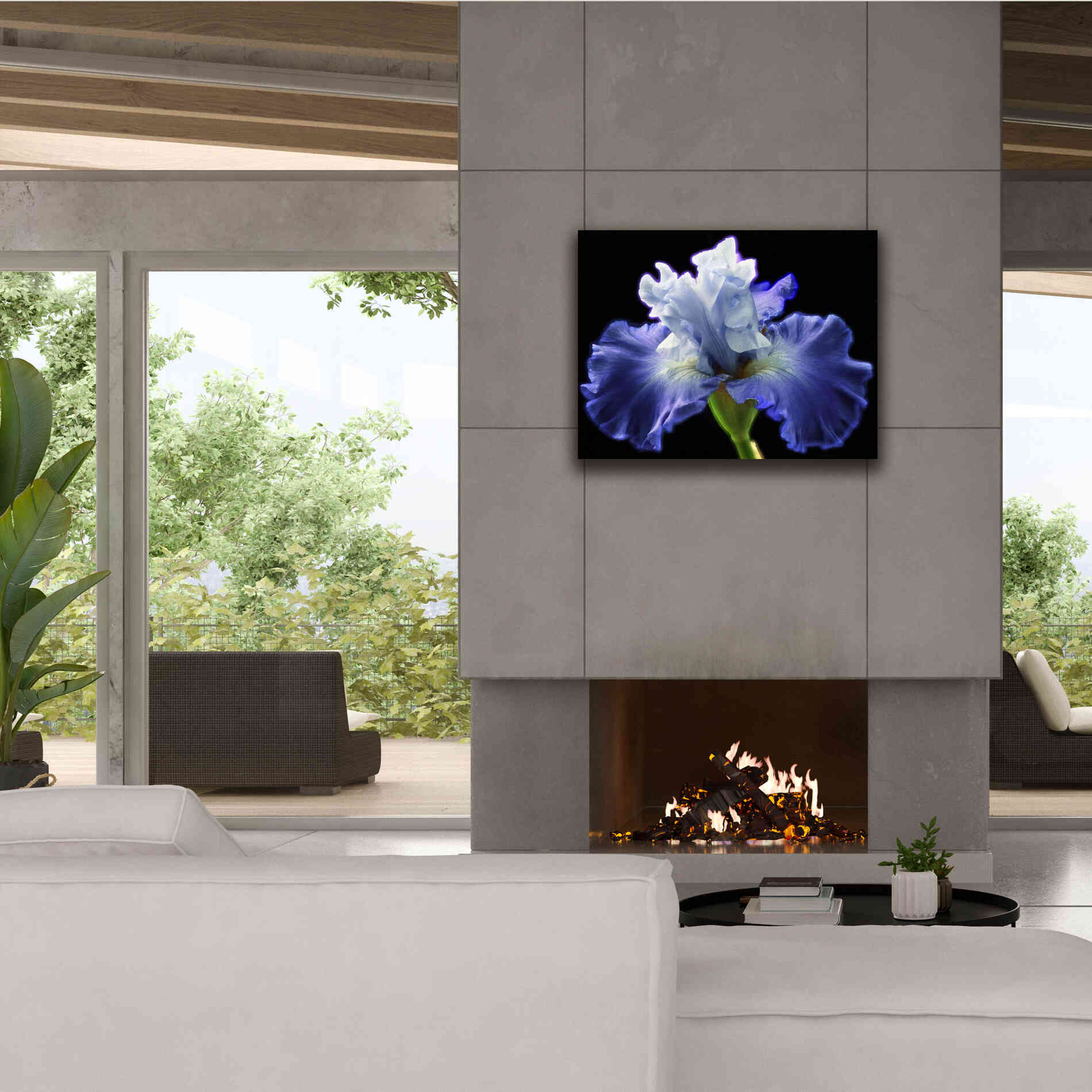 'Violet Blaze ' by Epic Portfolio, Giclee Canvas Wall Art,34x26