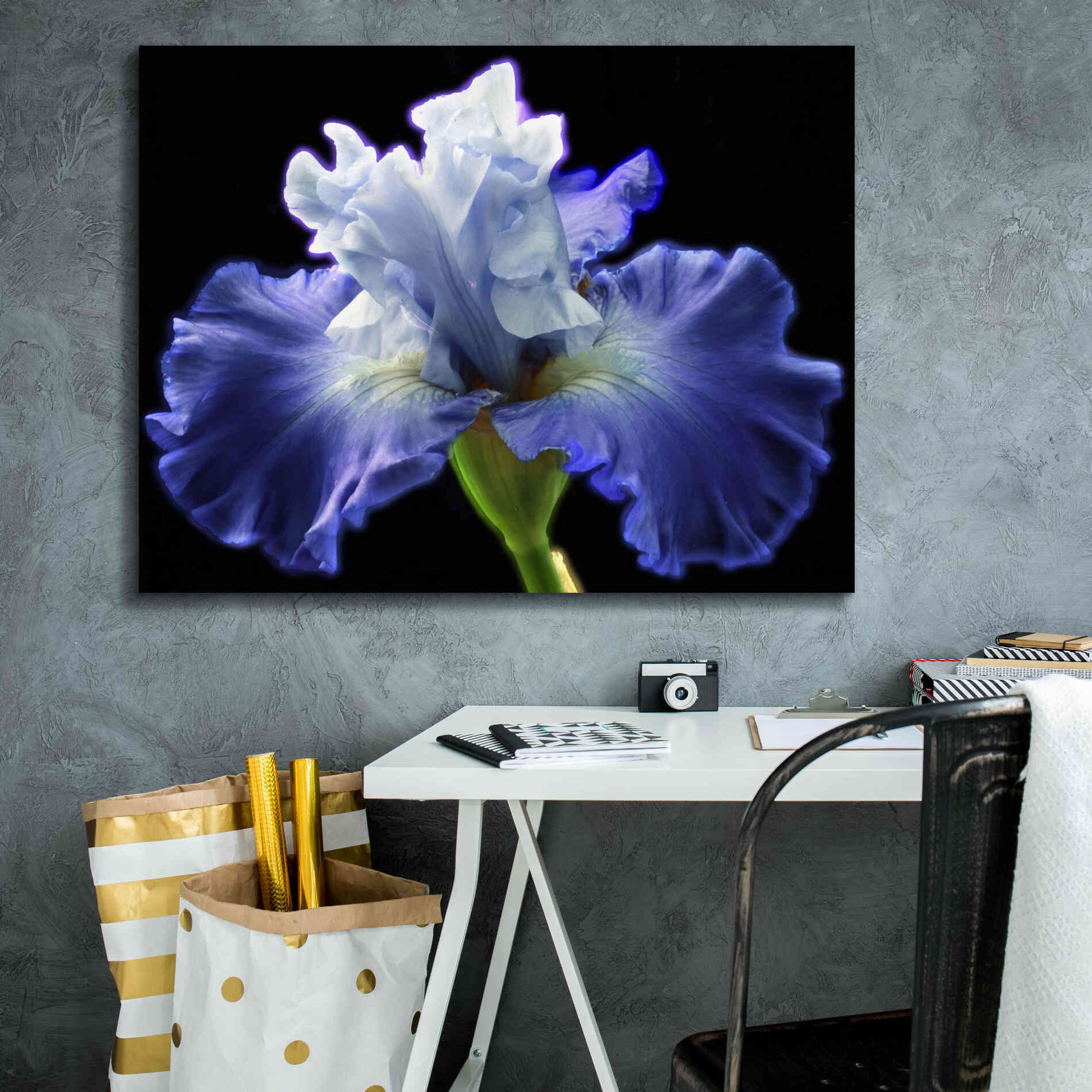 'Violet Blaze ' by Epic Portfolio, Giclee Canvas Wall Art,34x26