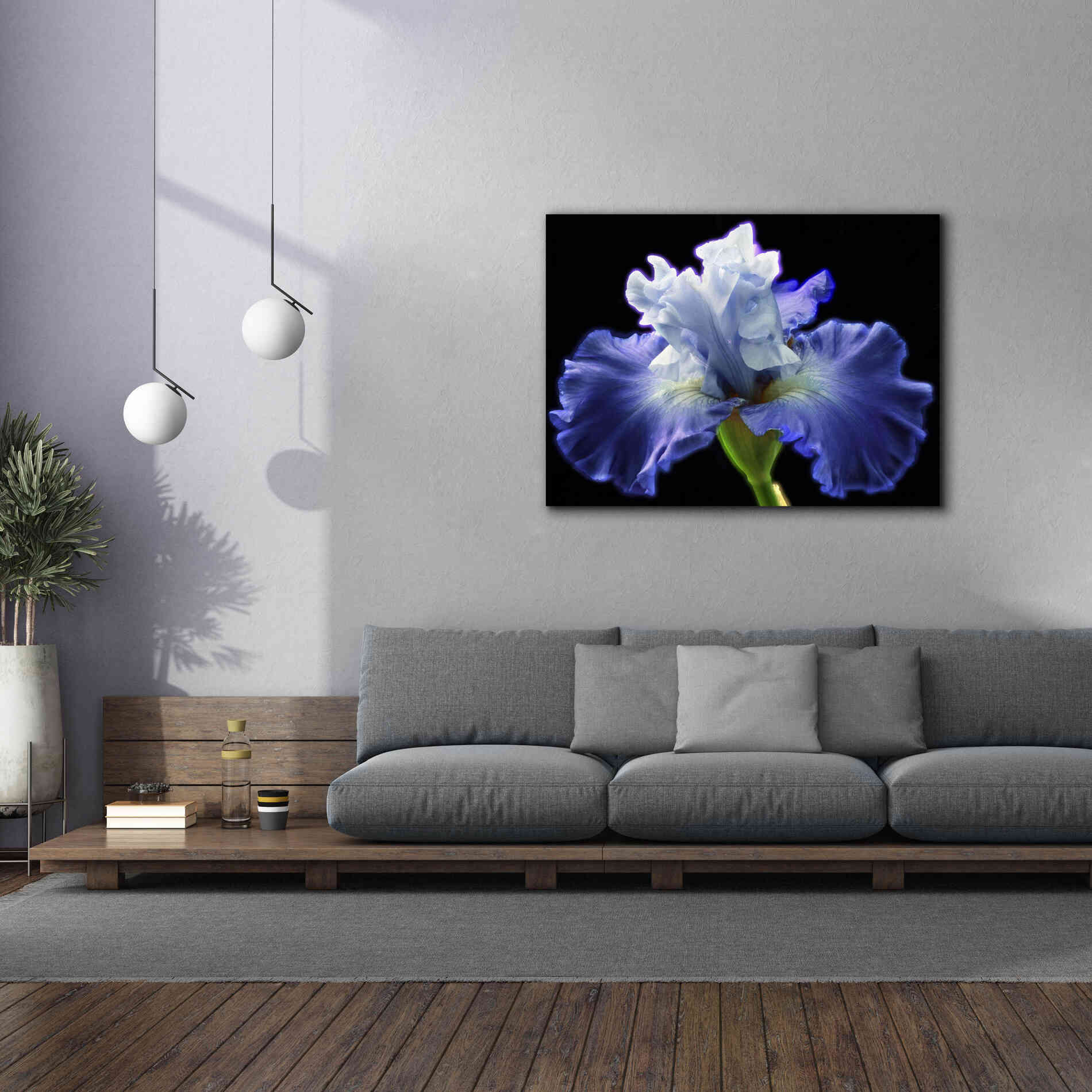 'Violet Blaze ' by Epic Portfolio, Giclee Canvas Wall Art,54x40