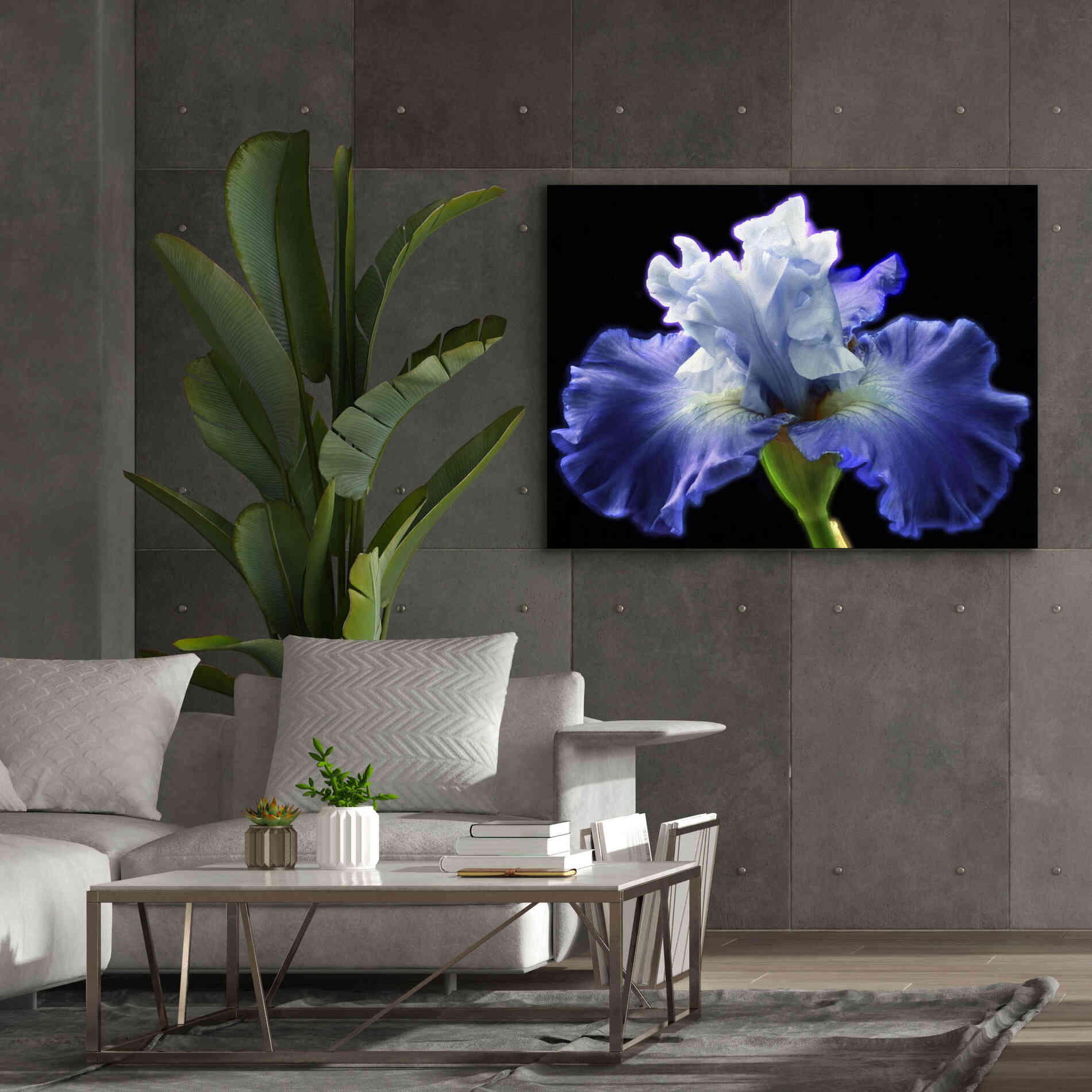 'Violet Blaze ' by Epic Portfolio, Giclee Canvas Wall Art,54x40