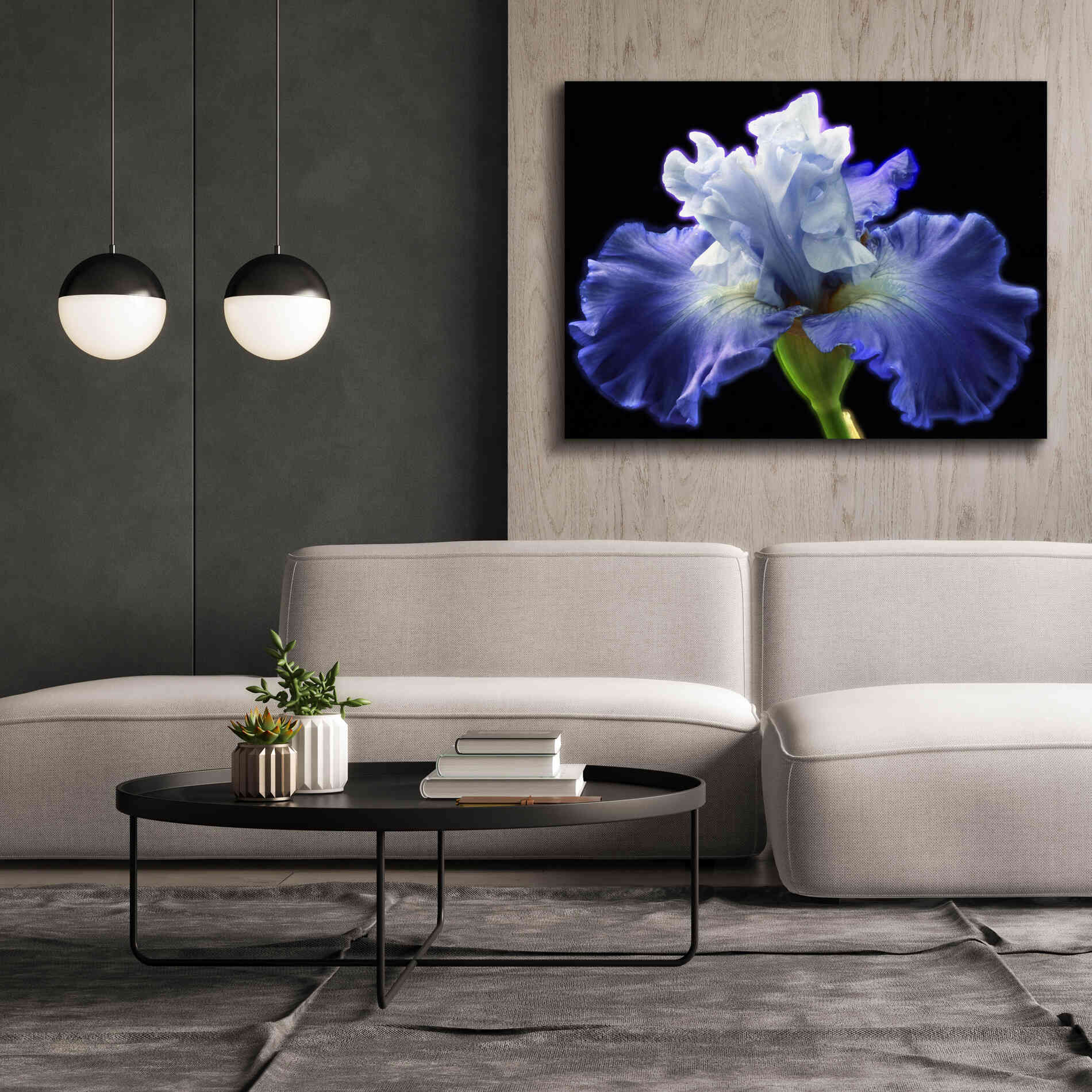 'Violet Blaze ' by Epic Portfolio, Giclee Canvas Wall Art,54x40
