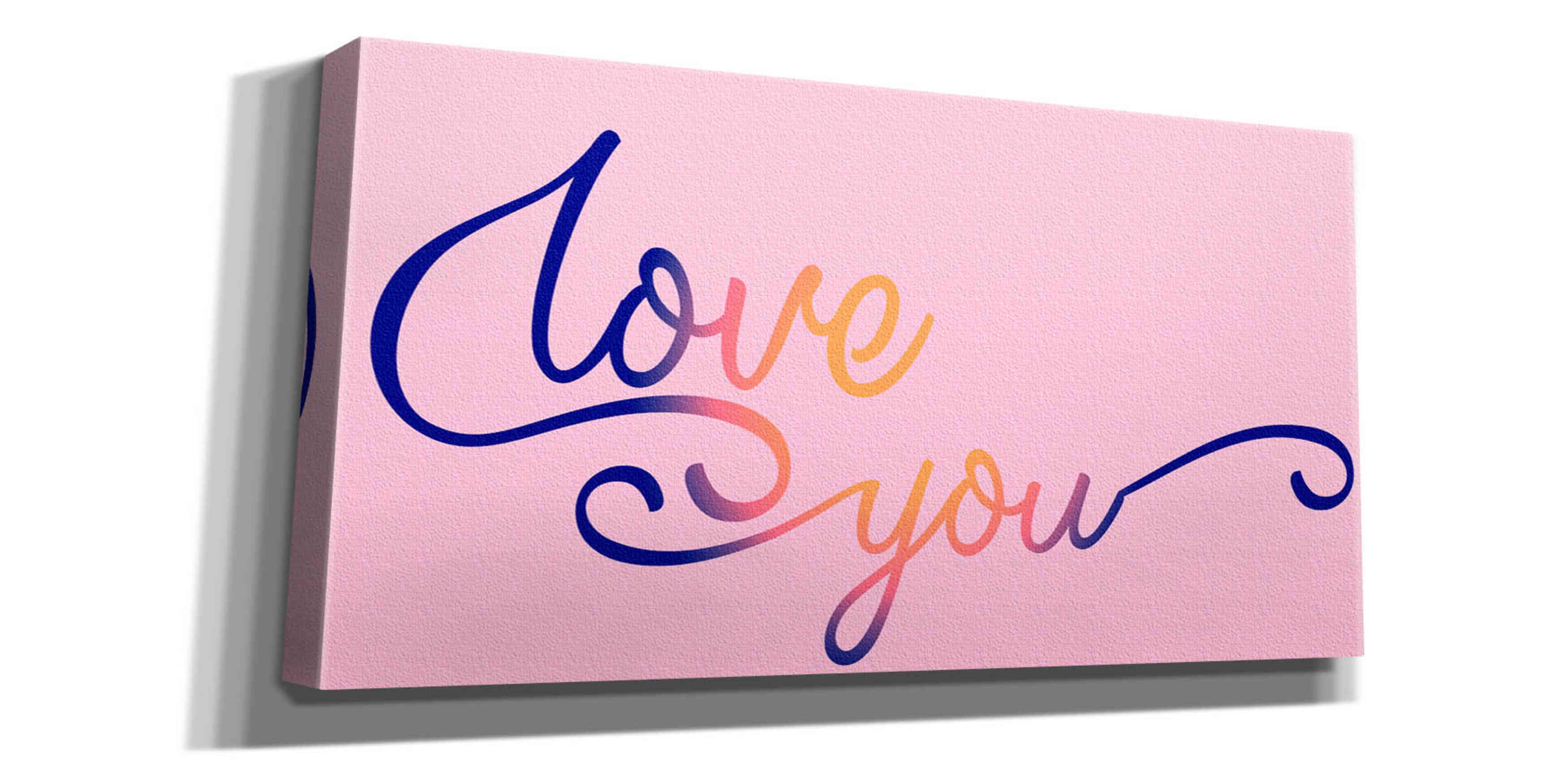 'Love You Sunrise' by Epic Portfolio, Giclee Canvas Wall Art