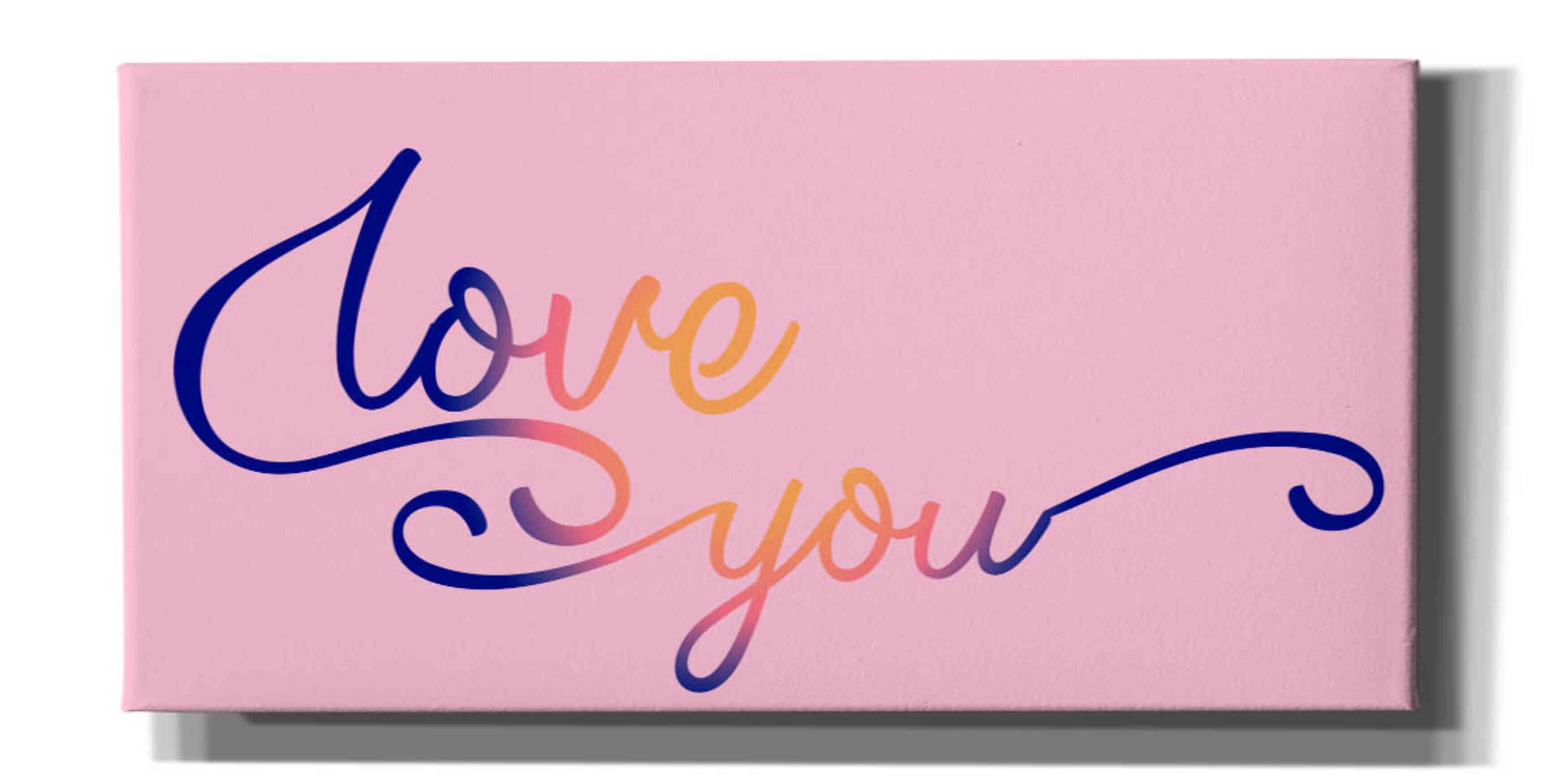 'Love You Sunrise' by Epic Portfolio, Giclee Canvas Wall Art