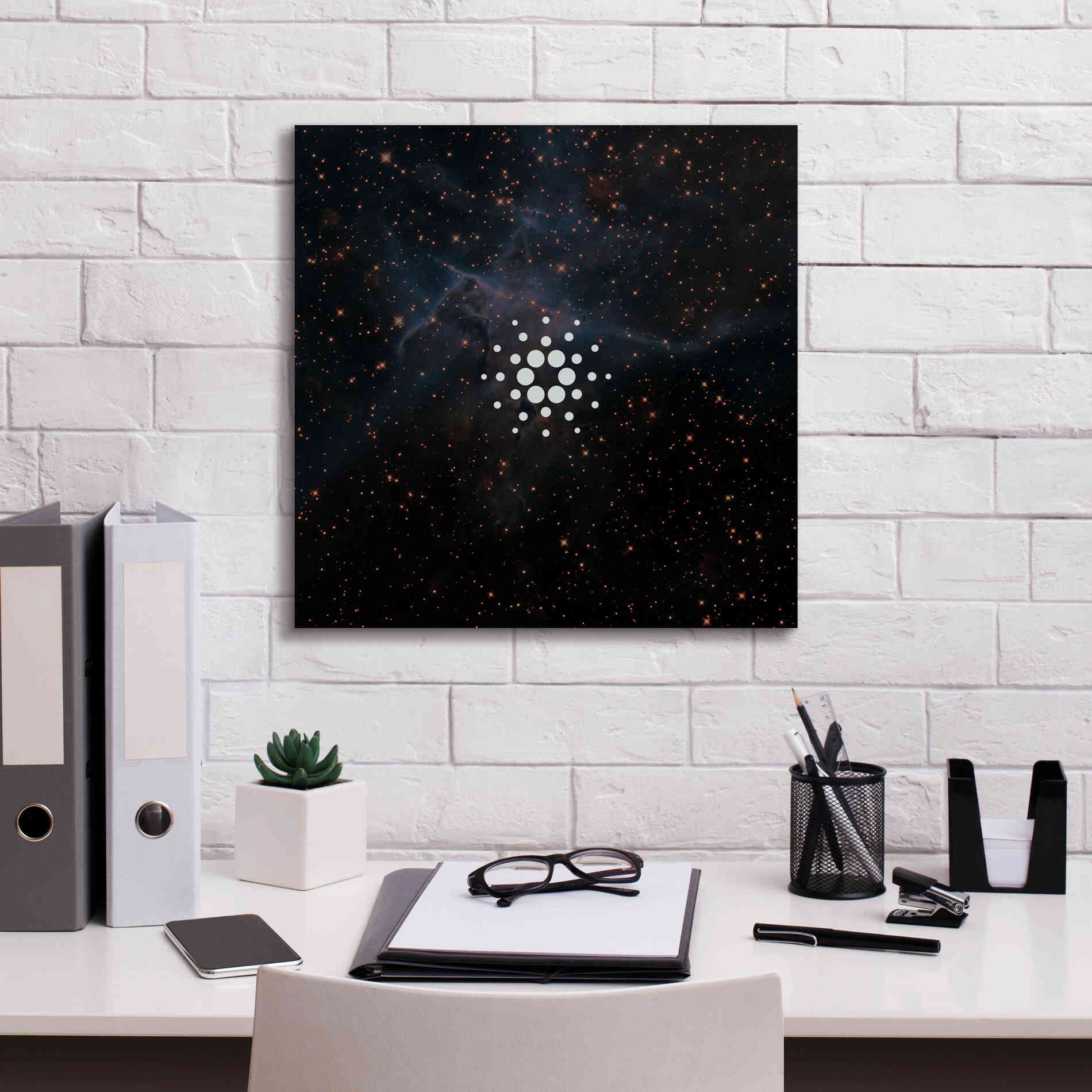 'Constellation Cardano' by Epic Portfolio, Giclee Canvas Wall Art,18x18