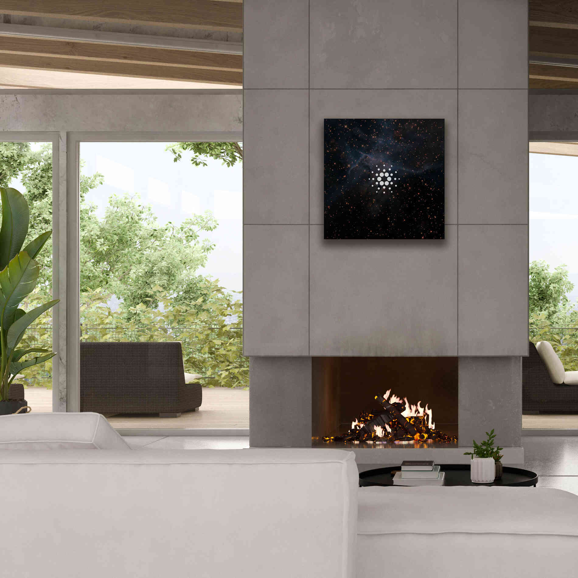 'Constellation Cardano' by Epic Portfolio, Giclee Canvas Wall Art,26x26